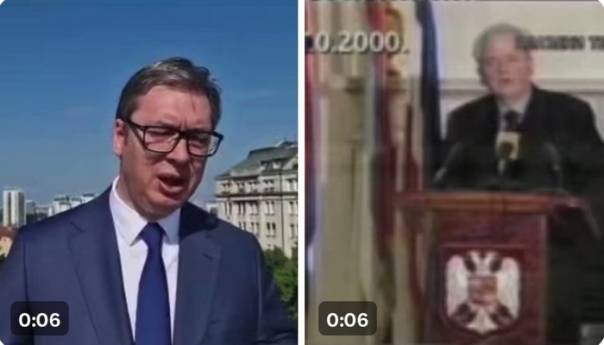 Video: Vučić ponovio riječi koje je izgovorio i Milošević pred smjenu