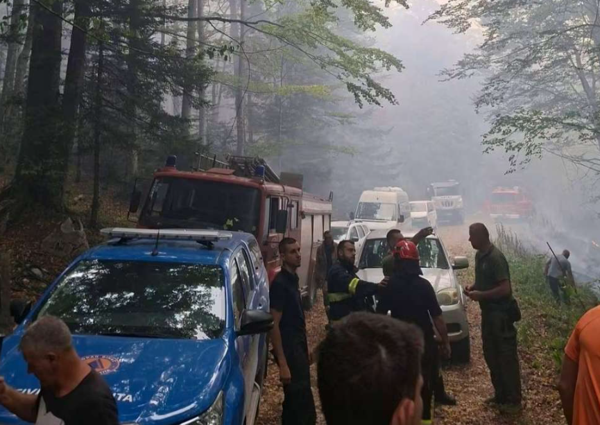 Vodovod Bihać pruža podršku u gašenju požara na Plješevici