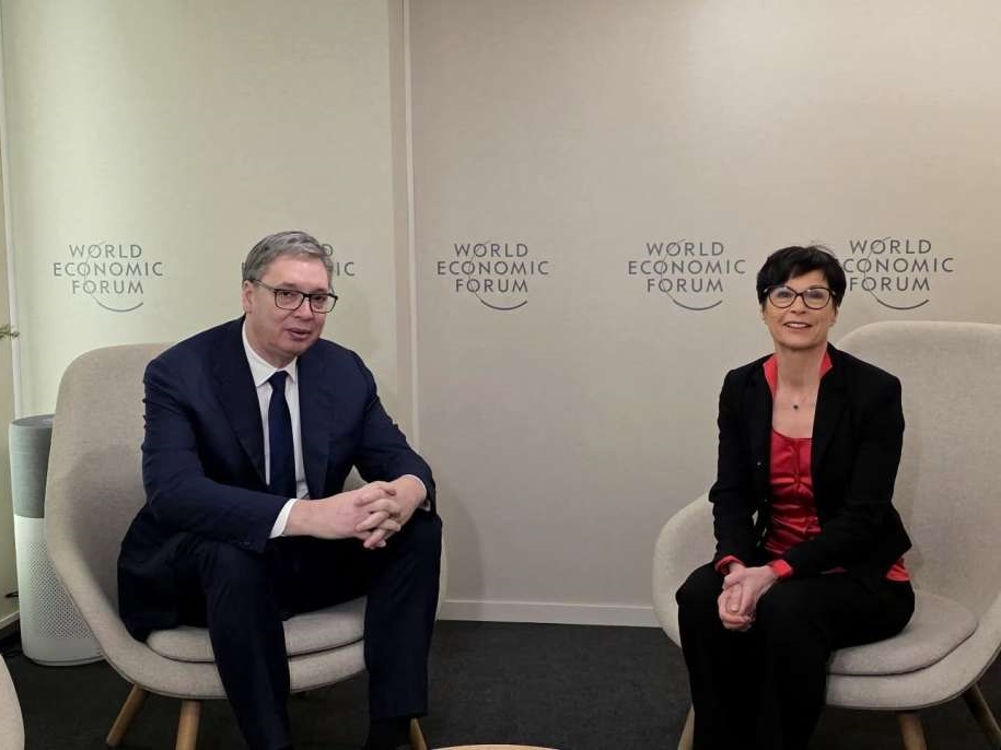 Vučić se u Davosu susreo s Martom Kos