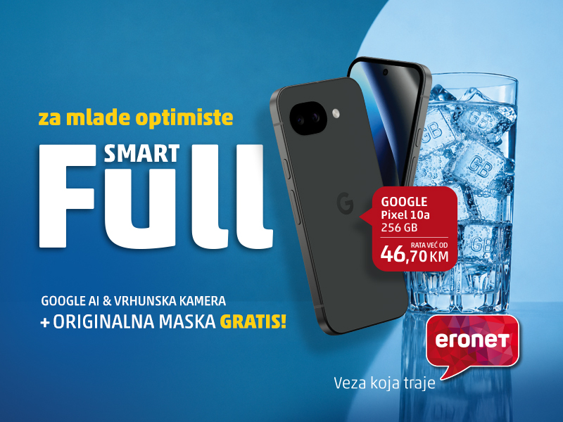 Za mlade od 18 do 27: Eronet nudi 960 GB interneta i Pixel 10a