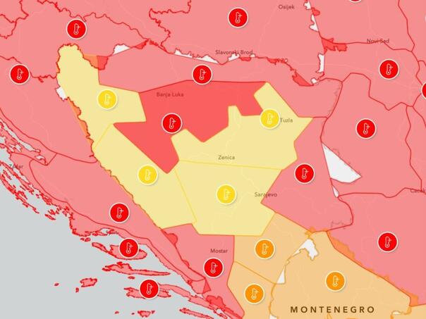 Za Mostar, Banju Luku, Prijedor i Višegrad izdato najviše upozorenje