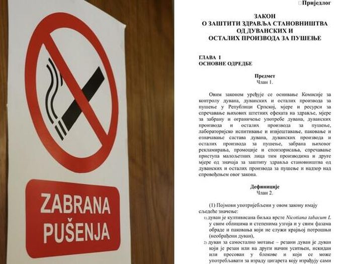 Zabrana pušenja stiže u RS: Ugostitelji podržali zakon