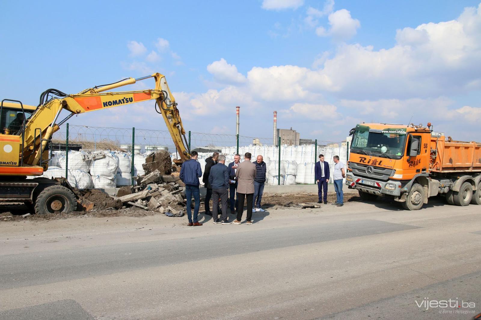 Započela rekonstrukcija cestovnog ulaza u Lukavac: Projekat od 6,5 miliona KM