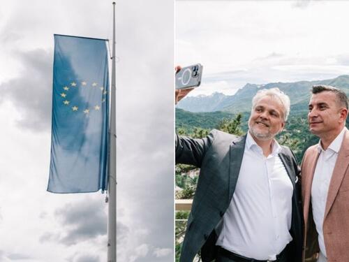 Zastava EU podignuta u Konjicu povodom 'Dana Evrope 2024'