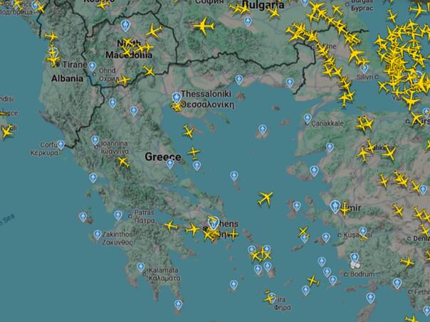 Zatvoren cjelokupan grčki zračni prostor zbog kvara sistema