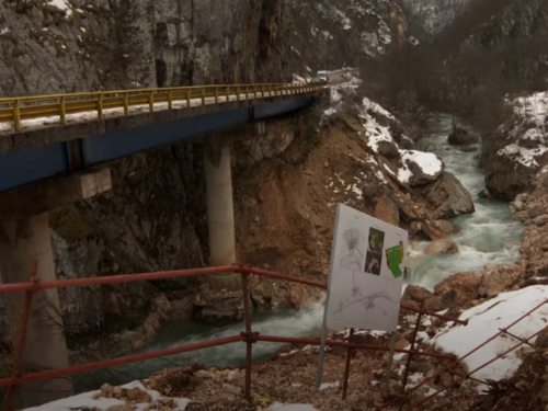 Zatvoren most na Bistrici: Radovi na hidroelektrani doveli do klizišta