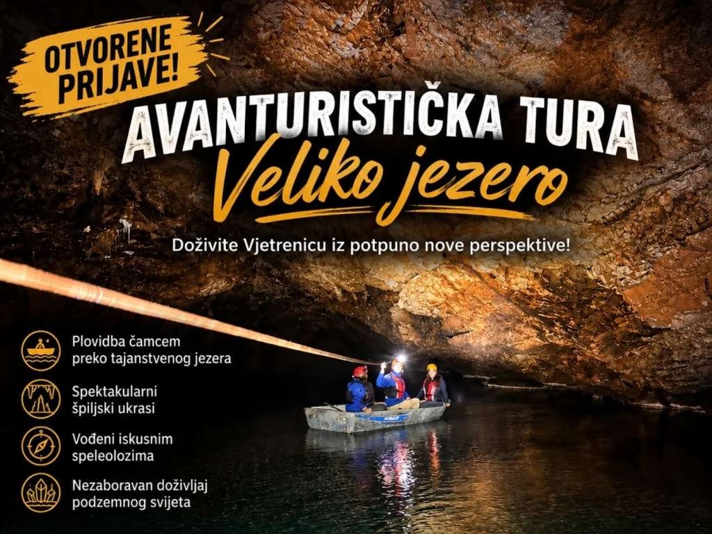 Zavirite u skriveni dio Vjetrenice: Pokrenuta ekskluzivna tura za najhrabrije
