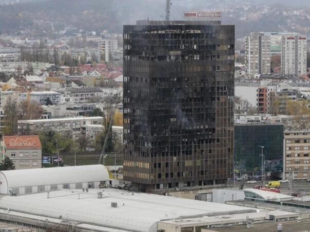 Zbog požara u Vjesnikovom neboderu uhapšena jedna mlađa osoba