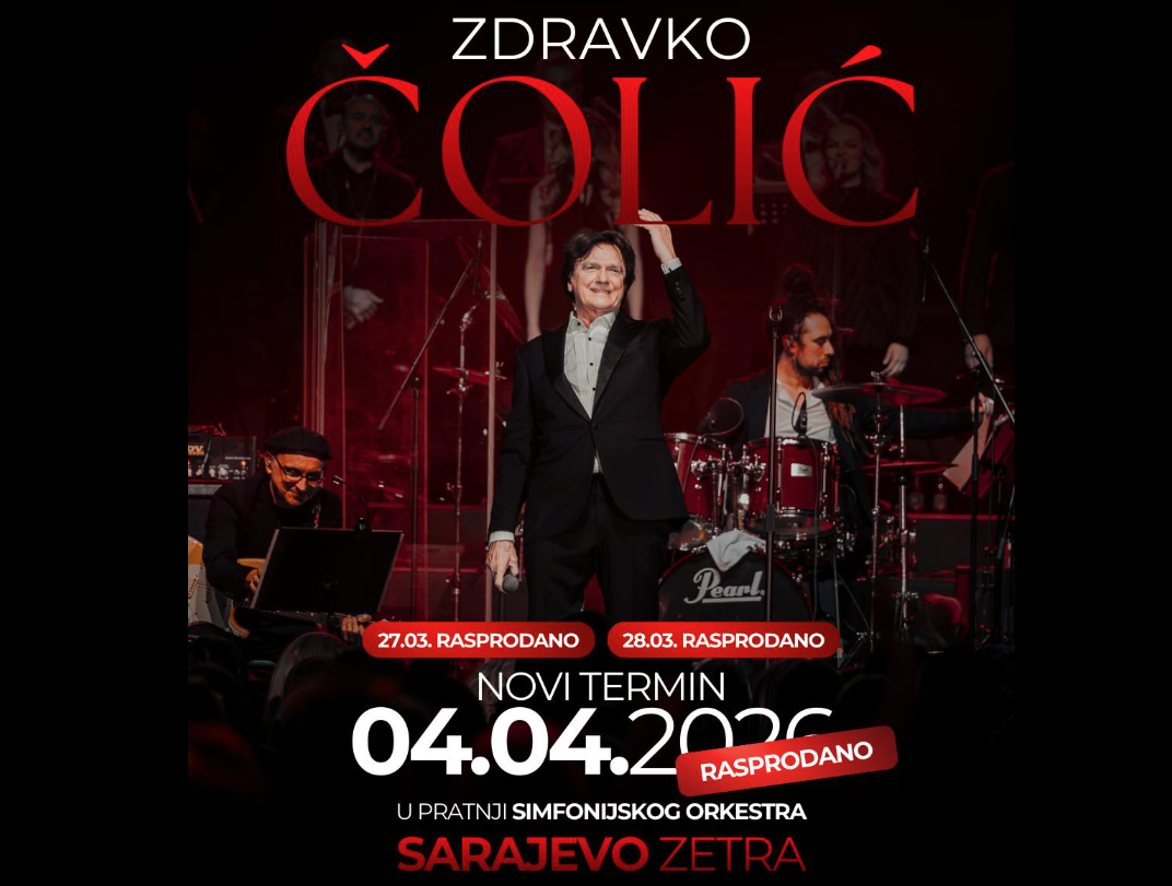 Zdravko Čolić rasprodao i treći koncert u Zetri