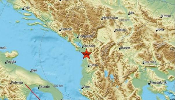 Zemljotres jačine 4.8 stepeni pogodio Albaniju