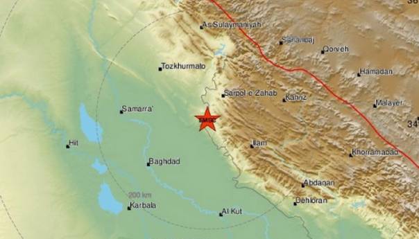 Zemljotres jačine 5,1 stepen pogodio zapadni dio Irana