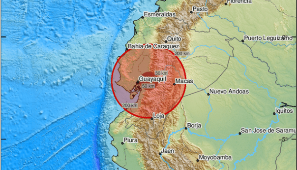 Zemljotres magnitude 6,9 stepeni pogodio Ekvador, ima mrtvih