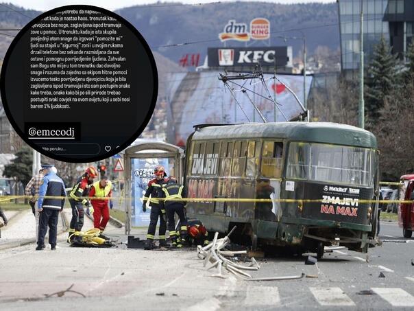 Zet Edina Džeke pomogao u spašavanju djevojke nakon tramvajske nesreće