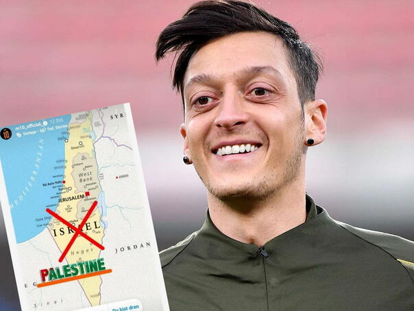 Özil objavio mapu s precrtanim Izraelom i izazvao haos u Njemačkoj