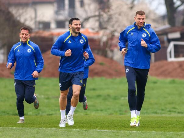 Zmajevi trenirali u Butmiru za historijsku utakmicu protiv Italije